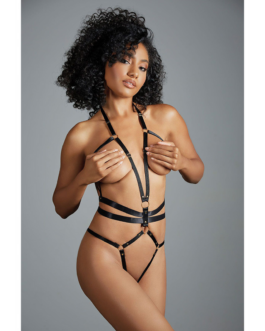 Izabel – Open Teddy met Bandjes – One Size