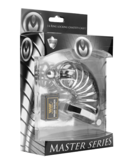 Asylum – Chastity Cage met 6 Ringen – M/L