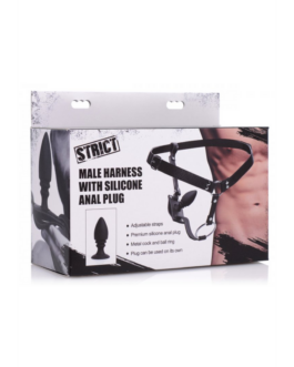 Herenharnas met siliconen butt plug