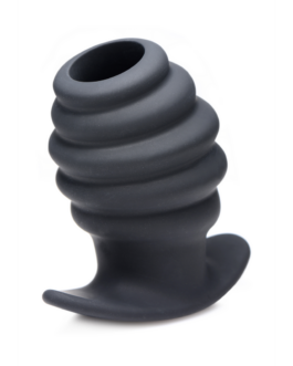 Hive Ass Tunnel – Siliconen Geribbelde Holle Anale Plug – Groot