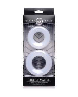 Stretch Master – 2-delige Silicone Anale Ring Set
