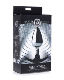 Donkere Indringer – Metaal en Silicone Anale Plug – Groot