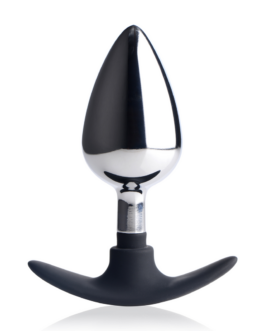 Donkere Indringer – Metaal en Silicone Anale Plug – Groot