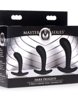 Dark Delights – 3 Delige Gebogen Anale Trainer Set