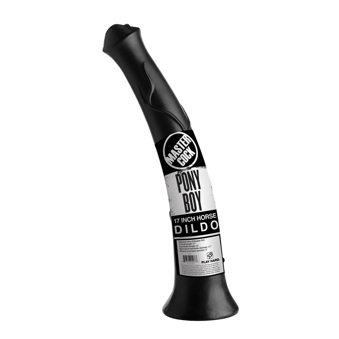 Pony Boy Horse Dildo - 17 inch - Zwart - Afbeelding 3