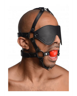ST Blinde Vouw Harnass met Ball Gag