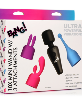 Mini Wand Massager met 3 Opzetstukken