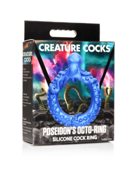 Poseidon’s Octo-Ring – Siliconen Cockring – Blauw