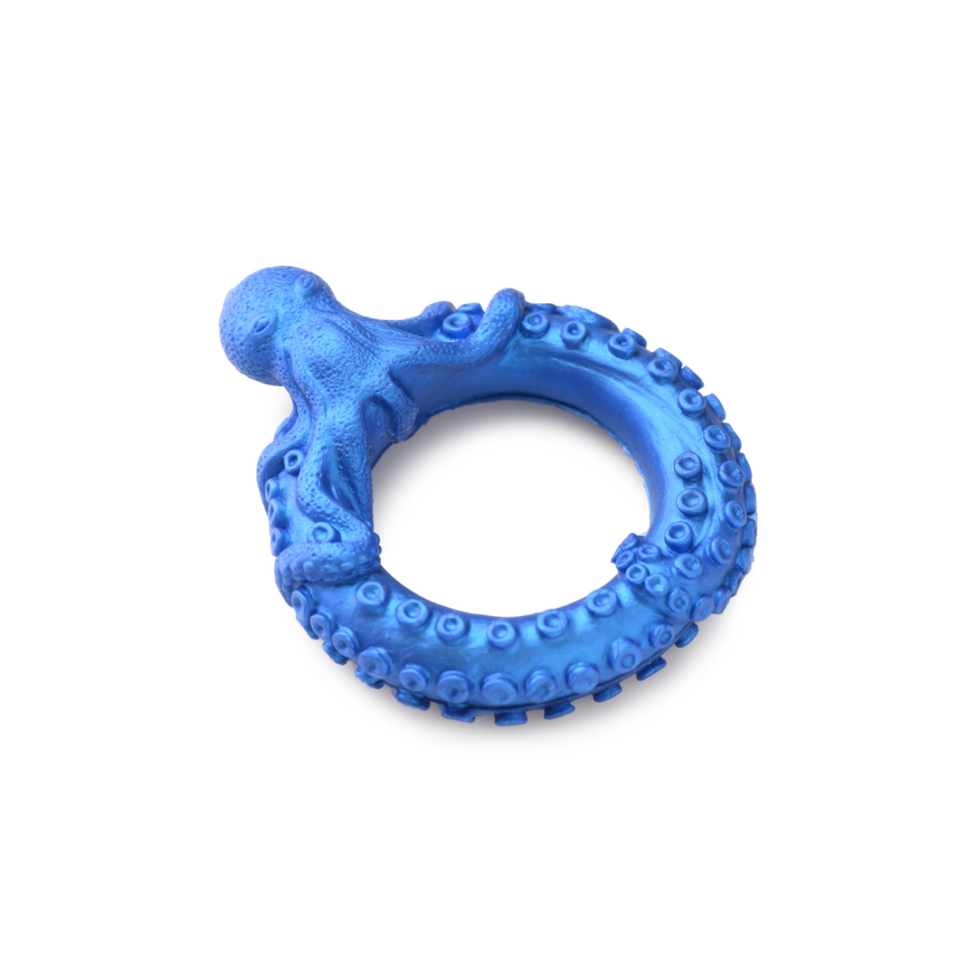 Poseidon's Octo-Ring - Siliconen Cockring - Blauw - Afbeelding 4