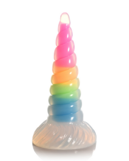 UniGlow – Glow-in-the-Dark Regenboog Siliconen Dildo