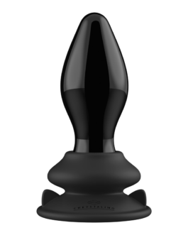 Rekbare – Glazen Vibrator met Zuignap