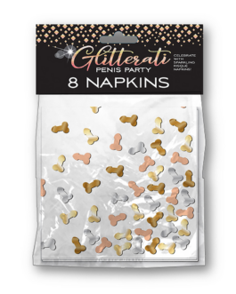 Glitterati – Penis Feest Servetten