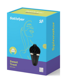 Sweet Treat – Stimulerende Tongue Spinnator – Zwart/Goud