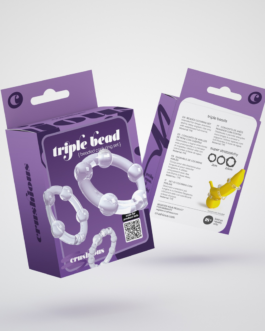 Triple Bead – Cockring Set – Doorzichtig