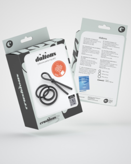 Daltons – Siliconen Cockring Set – Zwart