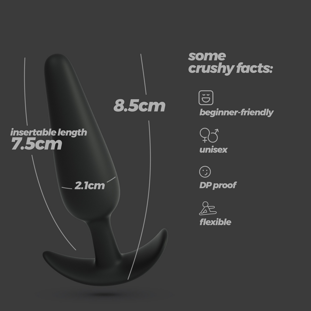Tic - Siliconen Anale Plug - Klein - Zwart - Afbeelding 6