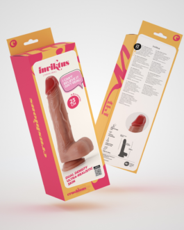 Inviktus – Vloeibare Silicoon Dildo – 9 / 23 cm – Vleeskleur