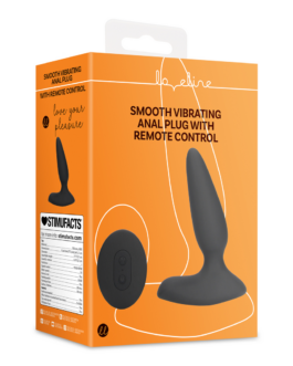 Glad Vibrerende Anale Plug met Afstandsbediening – Drop Black