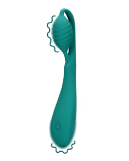 G-Spot Vibrator met Parels – Blauw Groen