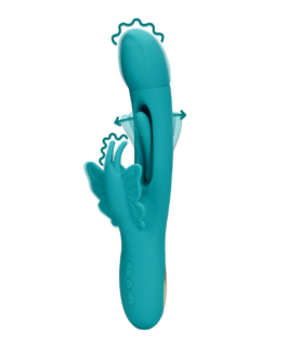 Flapper G-Spot Vlinder Vibrator – Pauwblauw