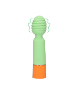 Geribbelde Mini Vibrator met USB Oplader – Lente Salie