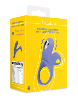 Vibrerende Cockring met Clit Stimulatie – Tamiya Blauw