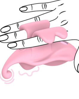 Vinger Dubbele Vibrator – Roze