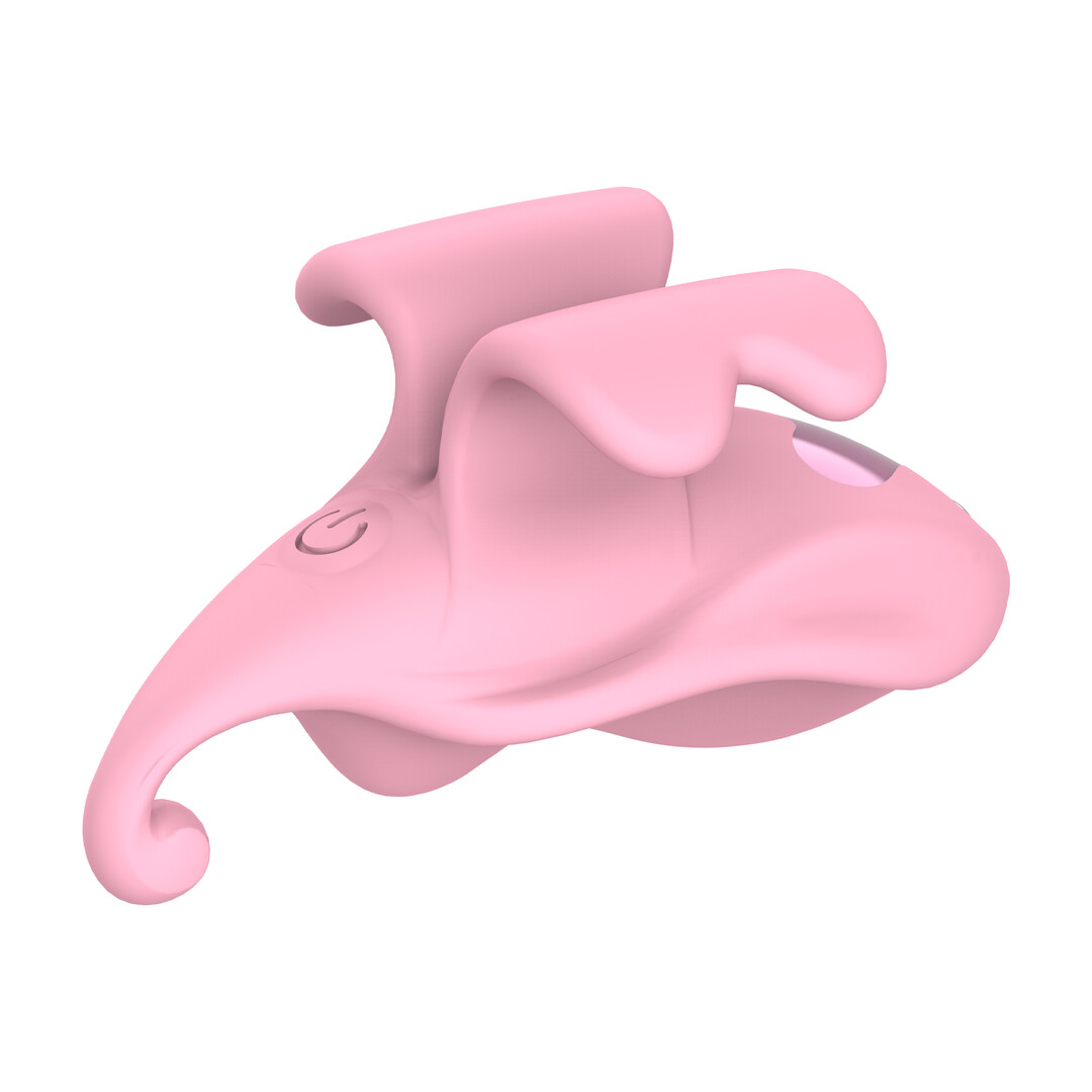 Vinger Dubbele Vibrator - Roze - Afbeelding 4