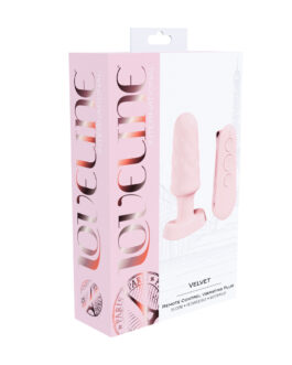 Velvet – Afstandsbediening Vibrerende Plug – Roze