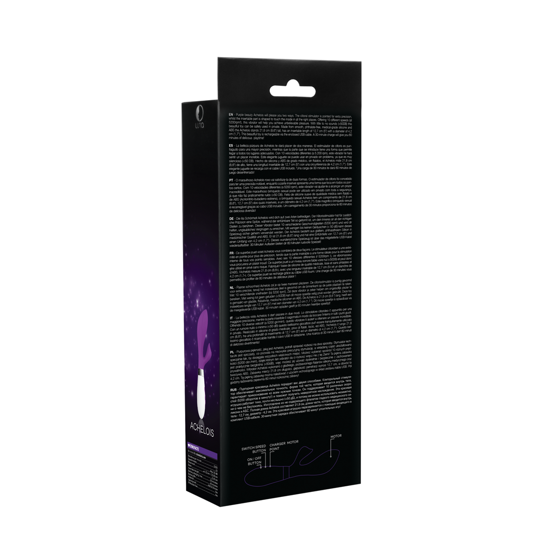 Achelois - Oplaadbare Clitorisstimulator en Vibrator - Paars - Afbeelding 3