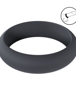 Wide O Silicone Cockring – XXL – 55mm – Zwart