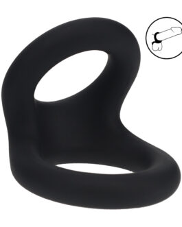 Double O Siliconen Cockring – S – Zwart