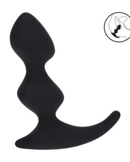 Volledige Dubbele Golf Siliconen Prostaat Massager – Zwart