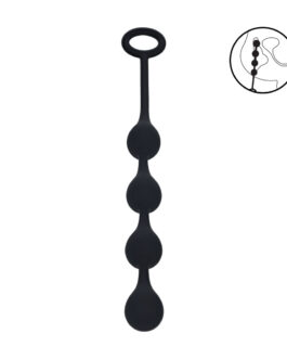 Waterdrop Siliconen Anale Ballen – S – 20mm – Zwart