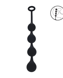 Waterdrop Siliconen Anale Ballen – M – 30mm – Zwart