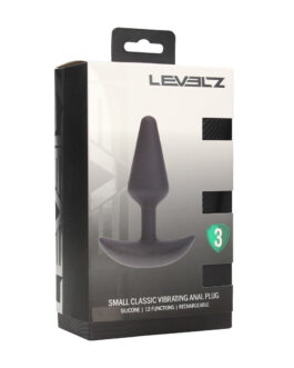 Classic Vibrerende Siliconen Anale Plug – S – Zwart