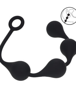 Waterdrop Siliconen Anale Ballen – L – 40mm – Zwart