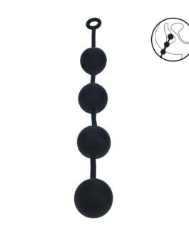 Siliconen Ronde Anale Ballen – XXL – 60mm – Zwart