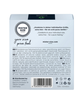 Pure Feel – Condoms 47 mm – 3 Pack