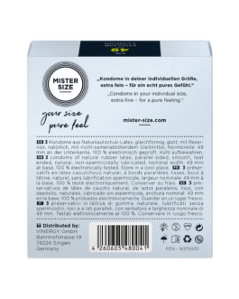 Pure Feel – Condoms 49 mm – 3 Pack