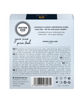 Pure Feel – Condooms 53 mm – 3 Pack