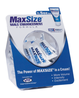 MAX Size – Male Enhancement Creme – 0.3 fl oz / 10 ml – Fishbowl 50 Pieces