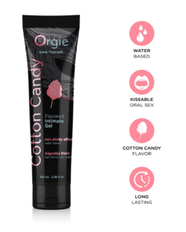 Lube Tube Cotton Candy – Waterbased Lubricant – 3 fl oz / 100 ml