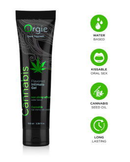 Lube Tube Cannabis – Waterbased Lubricant – 3 fl oz / 100 ml