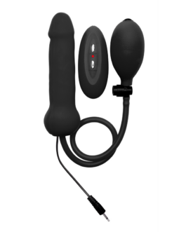 Opblaasbare en Vibrerende Siliconen Dildo – Zwart