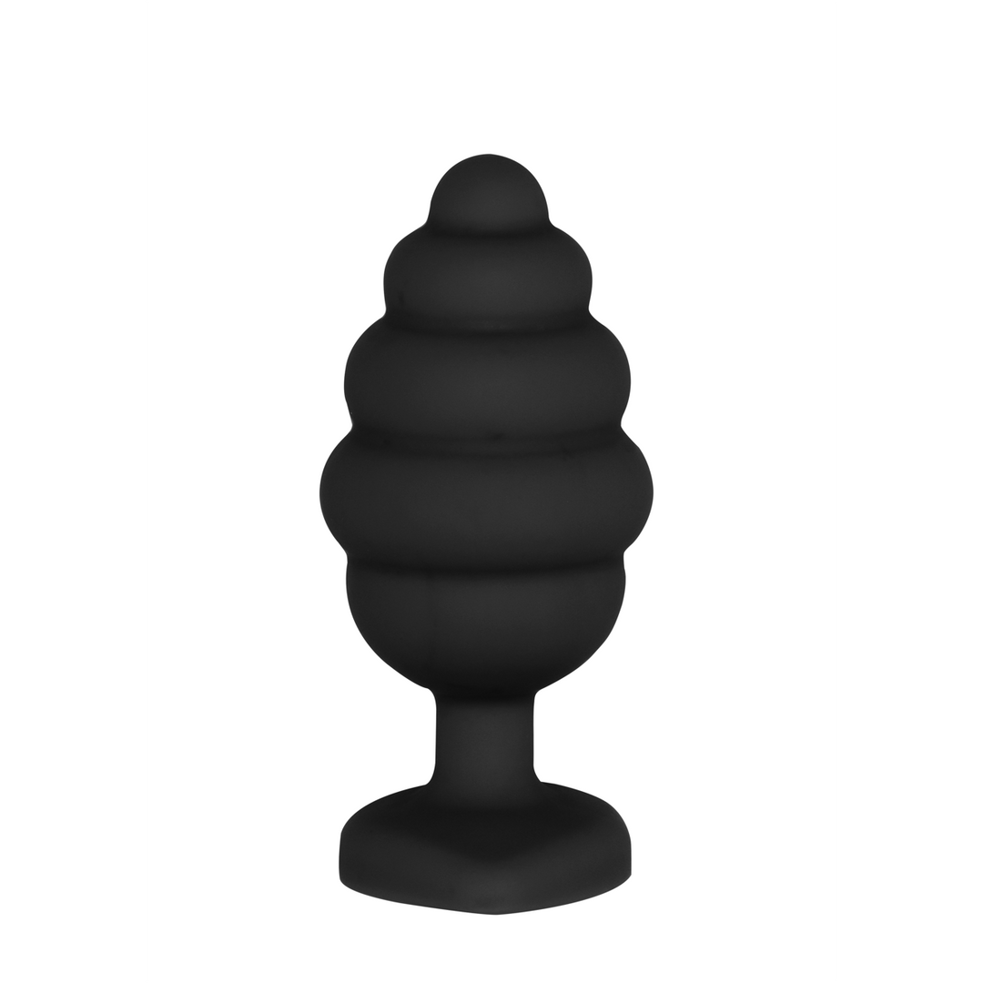 Geribbelde Diamanten Hart Plug - Groot - Afbeelding 4