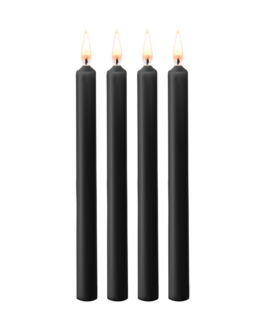 Plagen Wax Kaarsen – 4 Stuks – Groot – Zwart