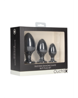 Diamantvormige Butt Plug Set