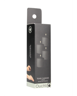 Tease Candles – Disobedient – 4 Stuks – Zwart