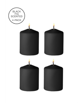 Tease Candles – Disobedient – 4 Stuks – Zwart